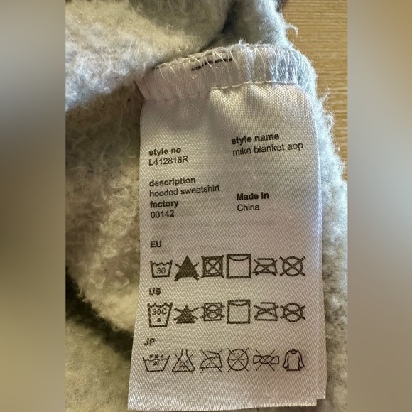 WeSC Raffe Mike Blanket AOP Unisex Hooded Sweatshirt Mens Size M Womens …​​ - Picture 11 of 11